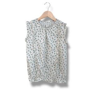 Olive Juice Sleeveless Ruffle Top, Size 10/12